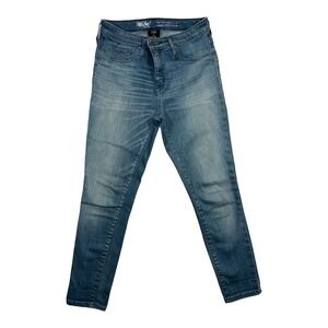 Mossimo Denim High Rise‎ Jegging Crop Jeans Size 4 27 Waist Power Stretch Blue